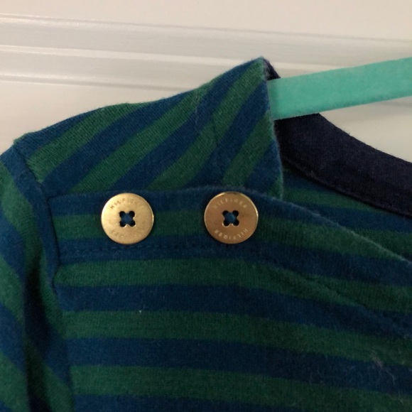 Tommy Hilfiger Boatneck Striped 3/4 Sleeve Tee - Picture 3 of 3